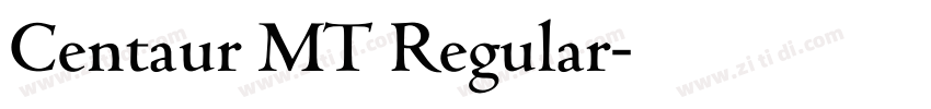 Centaur MT Regular字体转换